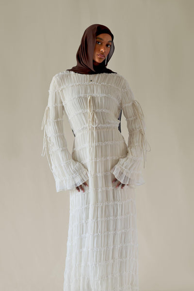 Sabriyah Chiffon Banded Dress