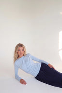 Blueberry Gathered Maxi Dress