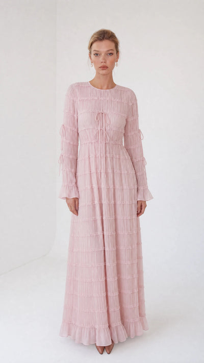 Sabriyah Chiffon Banded Dress